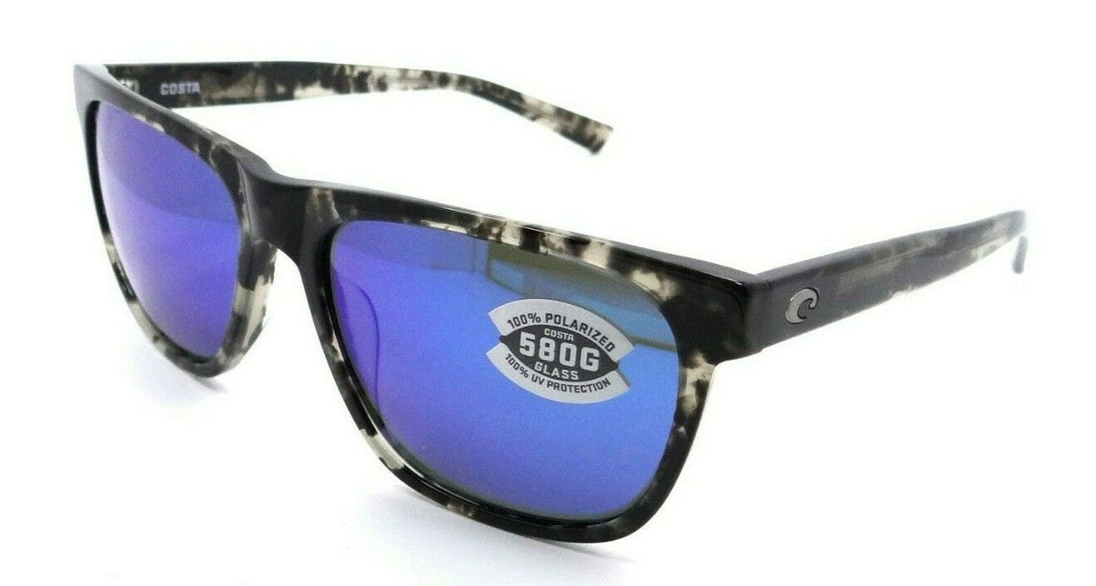 Costa Del Mar Sunglasses Apalach Shiny Black Kelp / Gray Blue Mirror 580G Glass-097963819602-classypw.com-1
