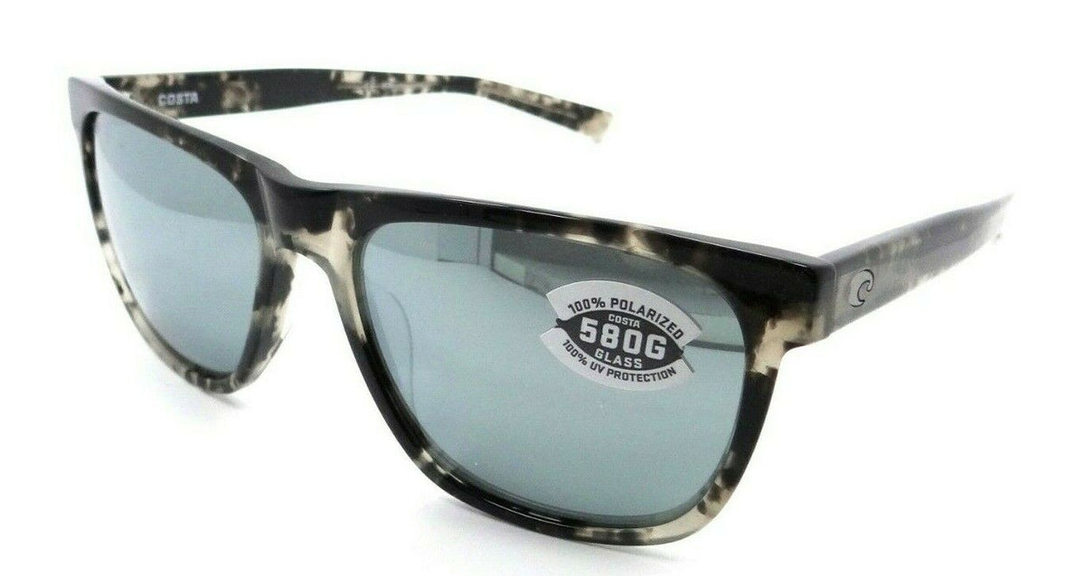 Costa Del Mar Sunglasses Apalach Shiny Black Kelp / Gray Silver Mirror 580G-097963819633-classypw.com-1