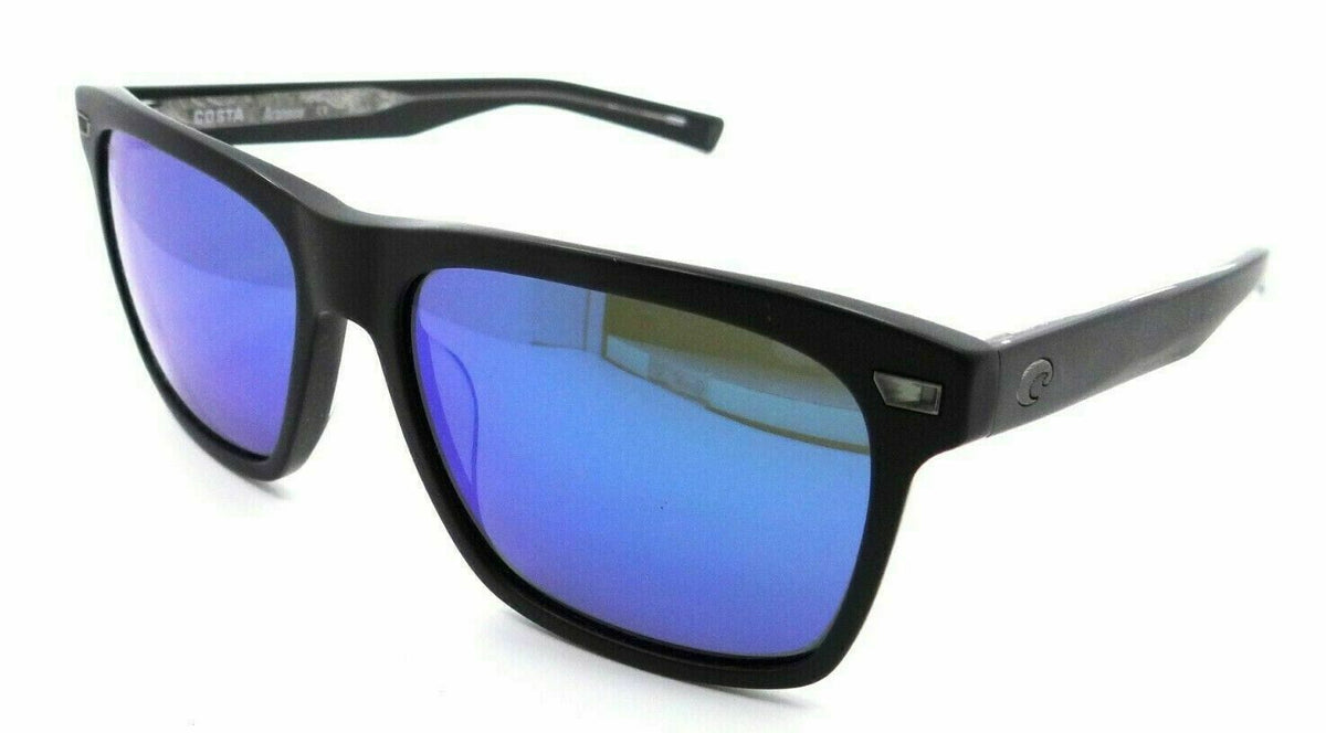 Costa Del Mar Sunglasses Aransas ARA 11 Matte Black / Blue Mirror 580G Glass-097963776271-classypw.com-1