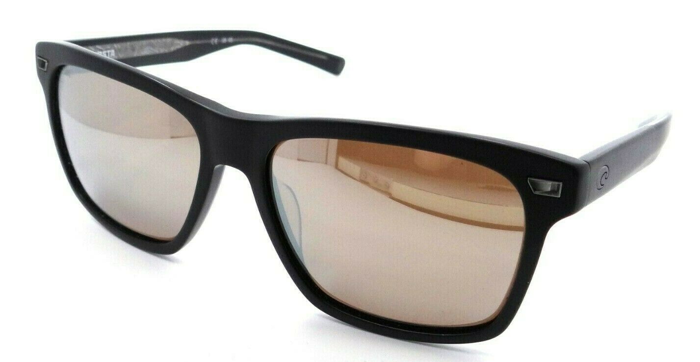 Costa Del Mar Sunglasses Aransas Matte Black / Copper Silver Mirror 580G Glass-097963776288-classypw.com-1