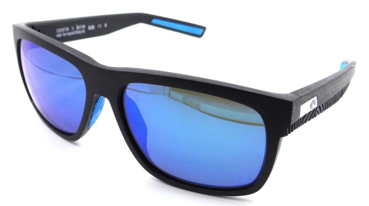 Costa Del Mar Sunglasses Baffin 58-16-140 Net Dark Gray / Blue Mirror 580G