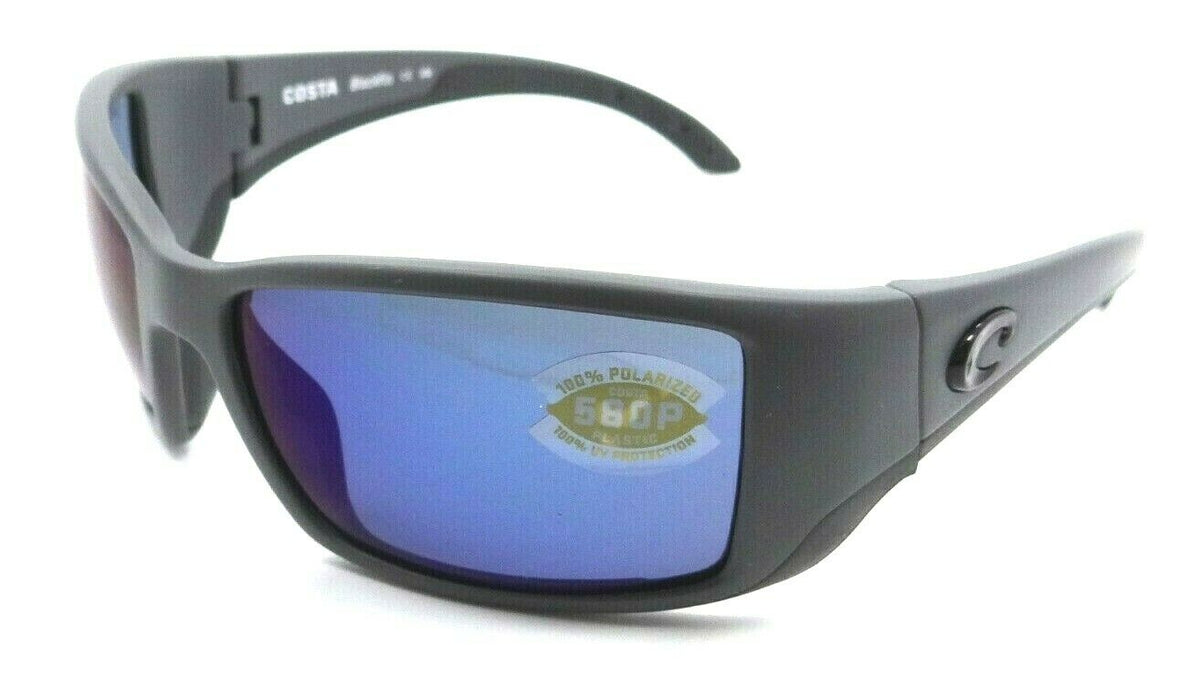 Costa Del Mar Sunglasses Blackfin 62-17-115 Matte Gray / Blue Mirror 580P-097963554145-classypw.com-1