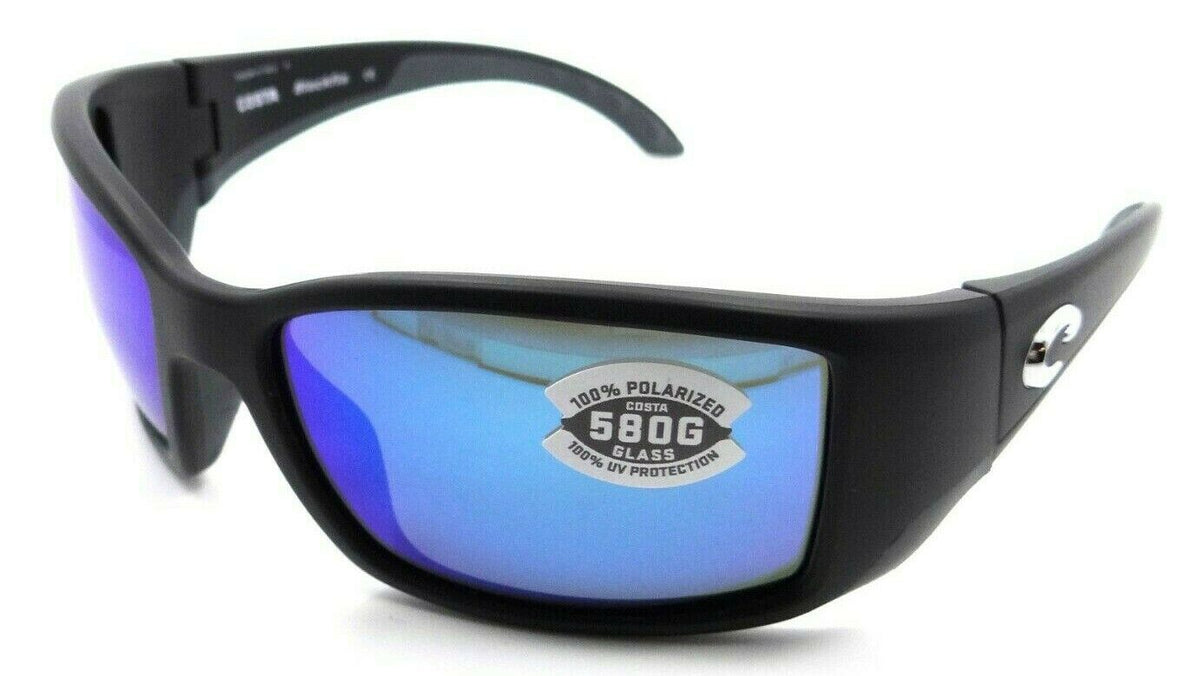 Costa Del Mar Sunglasses Blackfin 62-17-120 Matte Black / Blue Mirror 580G Glass-0097963454308-classypw.com-1