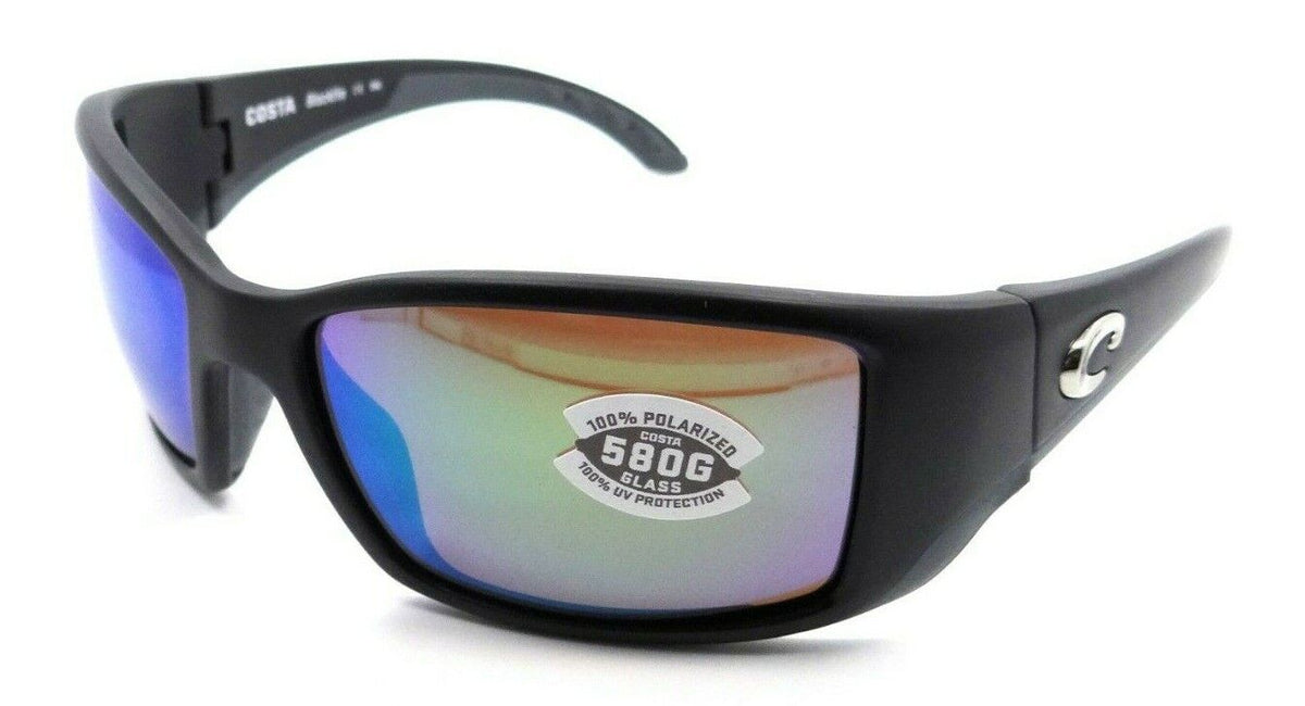 Costa Del Mar Sunglasses Blackfin 62-17-120 Matte Black/ Green Mirror 580G Glass-0097963454339-classypw.com-1