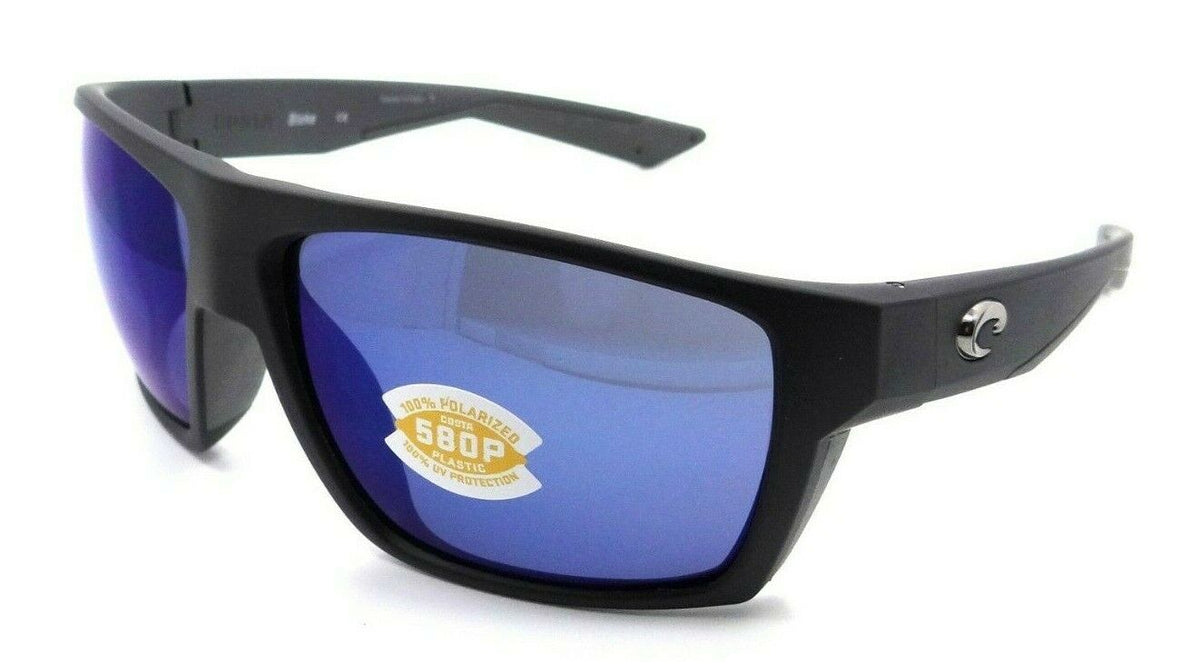 Costa Del Mar Sunglasses Bloke 61-14-124 Matte Black - Gray / Blue Mirror 580P-097963554251-classypw.com-1