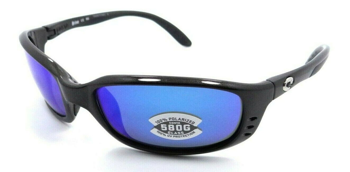 Costa Del Mar Sunglasses Brine 59-18-130 Gunmetal / Blue Mirror 580G Glass-0097963047685-classypw.com-1
