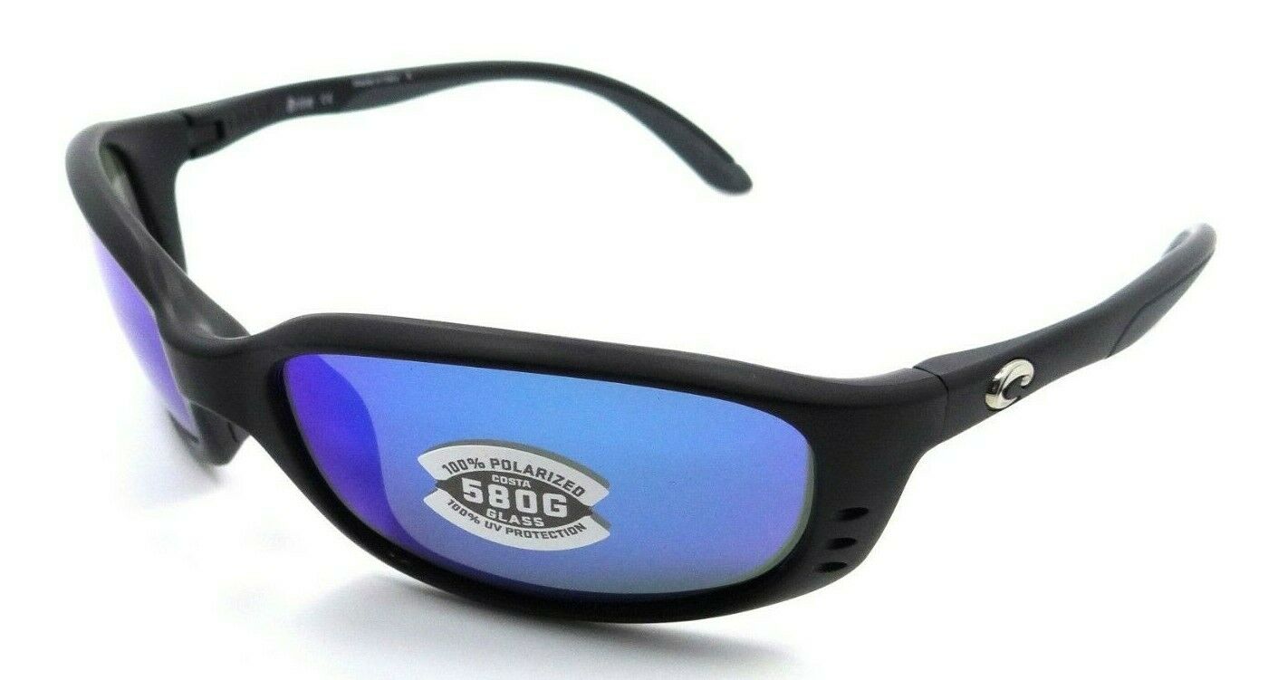 Costa Del Mar Sunglasses Brine 59-18-130 Matte Black / Blue Mirror 580G Glass-0097963041232-classypw.com-1