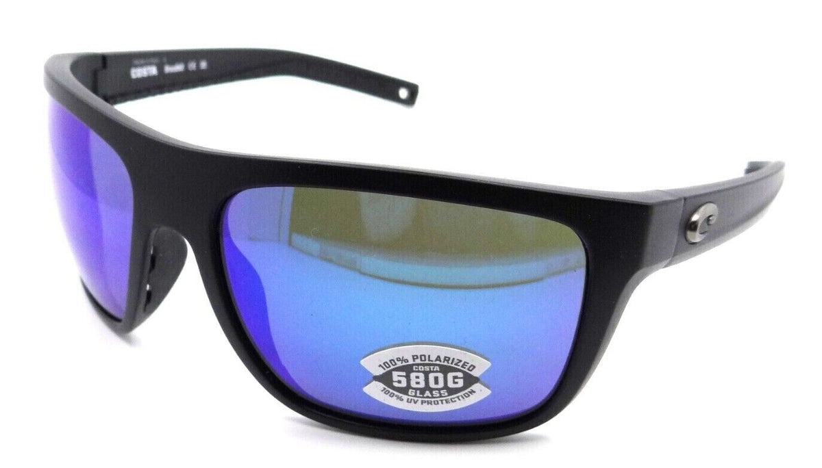 Costa Del Mar Sunglasses Broadbill 60-16-123 Matte Black / Blue Mirror 580G-0097963818247-classypw.com-1