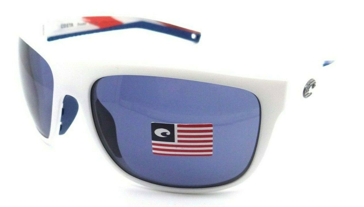 Costa Del Mar Sunglasses Broadbill 60-16-123 Matte USA White / Gray 580P-097963855778-classypw.com-1