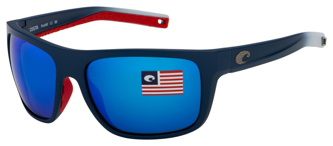 Costa Del Mar Sunglasses Broadbill 61-17-118 Matte Freedom Fade/Blue Mirror 580G-097963855785-classypw.com-1