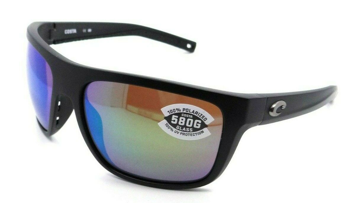 Costa Del Mar Sunglasses Broadbill BRB 11 Matte Black / Green Mirror 580G Glass-097963818278-classypw.com-1