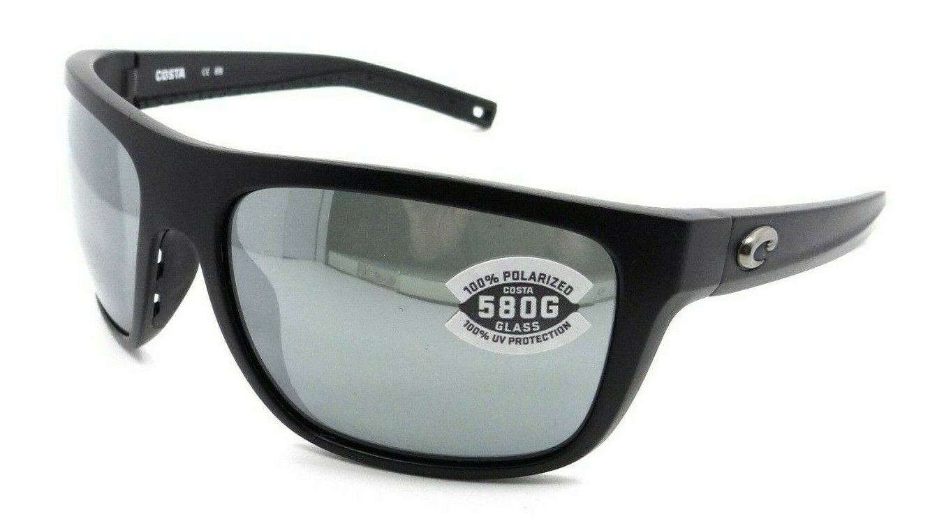 Costa Del Mar Sunglasses Broadbill Matte Black / Gray Silver Mirror 580G Glass-097963818292-classypw.com-1
