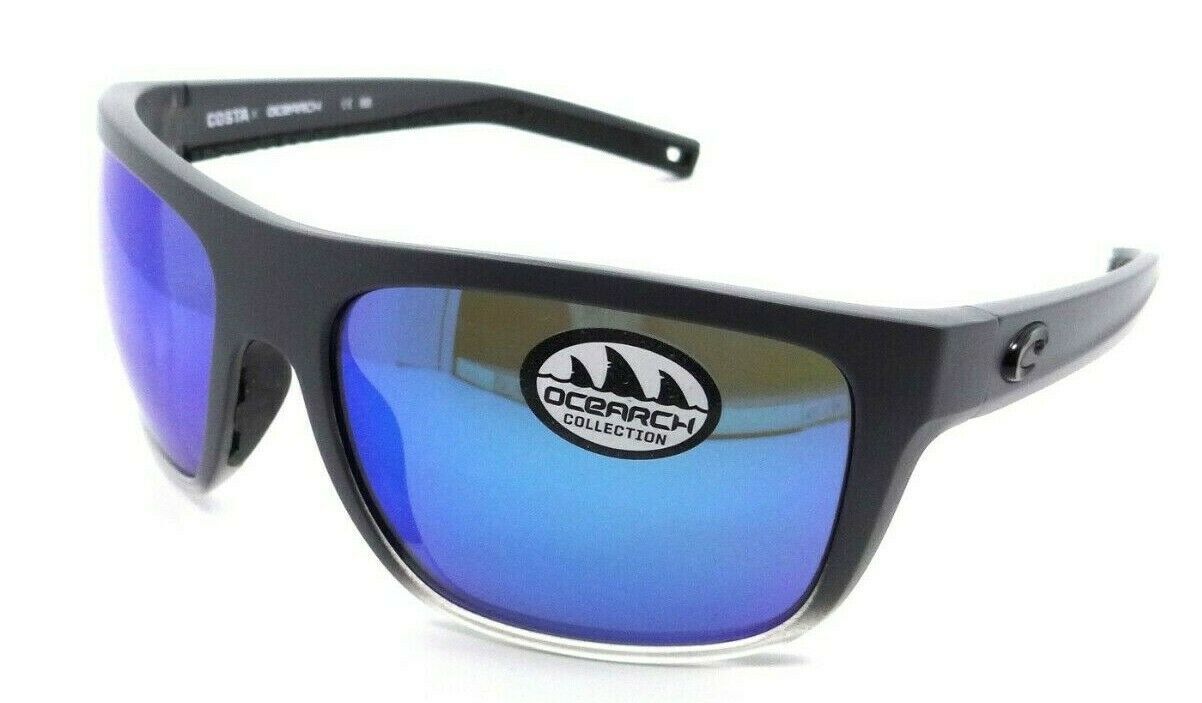 Costa Del Mar Sunglasses Broadbill Ocearch Matte Fog Gray/Blue Mirror 580G Glass-0097963826693-classypw.com-1