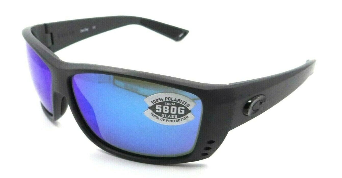 Costa Del Mar Sunglasses Cat Cay Matte Gray / Blue Mirror 580G Glass-097963652315-classypw.com-1