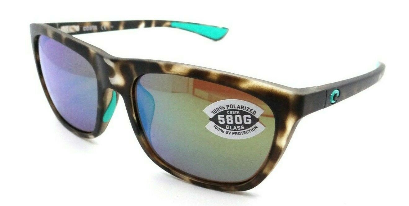 Costa Del Mar Sunglasses Cheeca Matte Shadow Tortoise / Green Mirror 580G Glass-097963818889-classypw.com-1