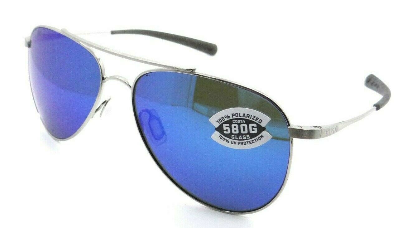 Costa Del Mar Sunglasses Cook COO 21 Brushed Palladium / Blue Mirror 580G Glass-097963554510-classypw.com-1