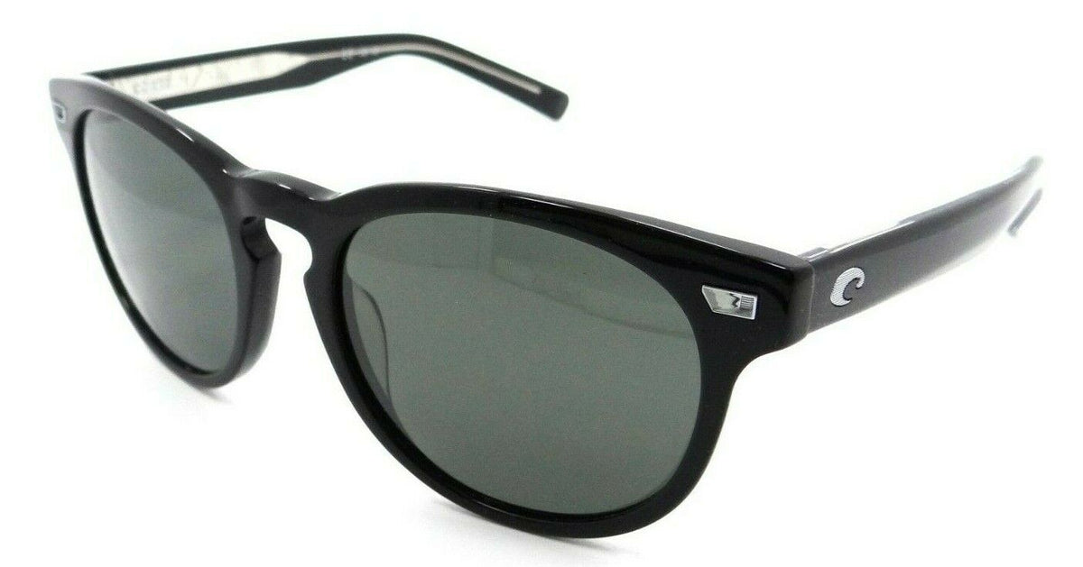 Costa Del Mar Sunglasses Del Mar 54-19-142 Shiny Black / Gray 580G Glass-097963776332-classypw.com-1