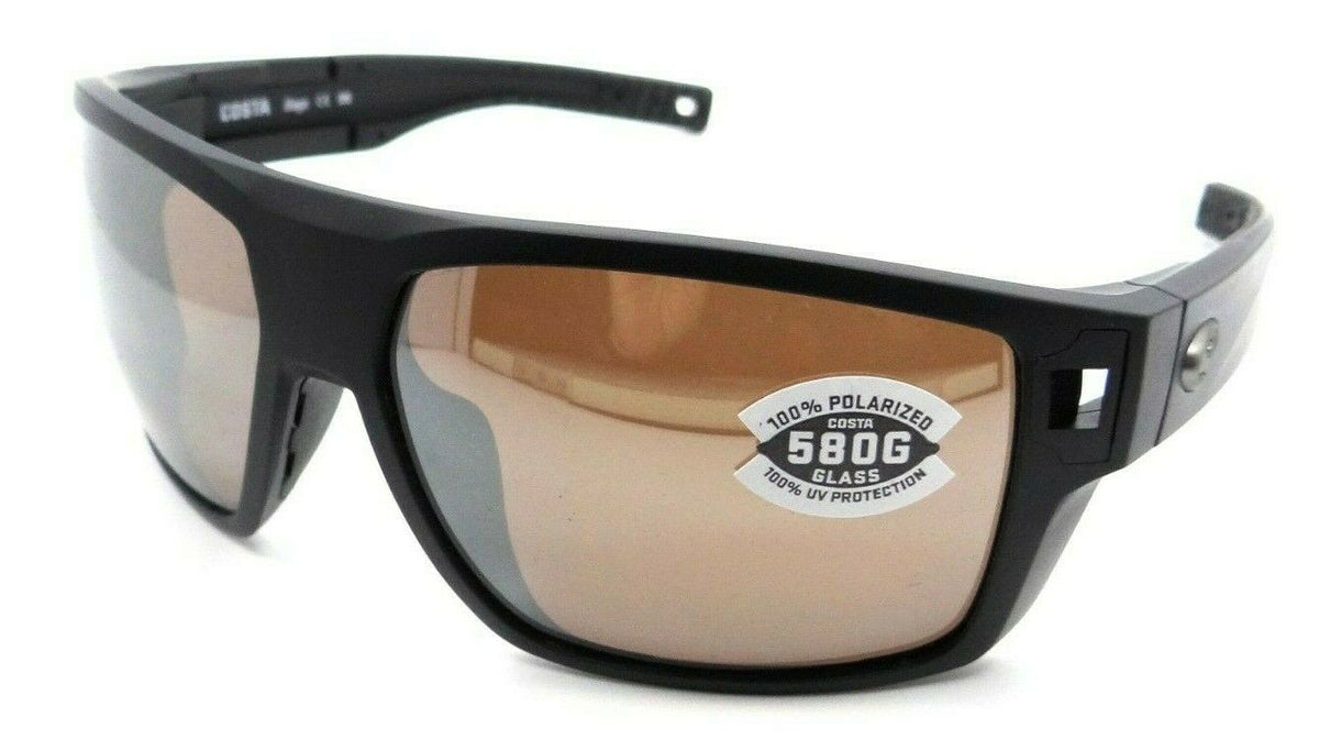 Costa Del Mar Sunglasses Diego 62-15-117 Matte Black / Copper Silver Mirror 580G-097963837644-classypw.com-1