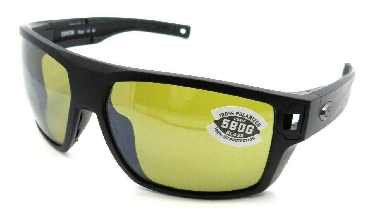 Costa Del Mar Sunglasses Diego 64-14-113 Matte Black /Sunrise Silver Mirror 580G-097963837682-classypw.com-1