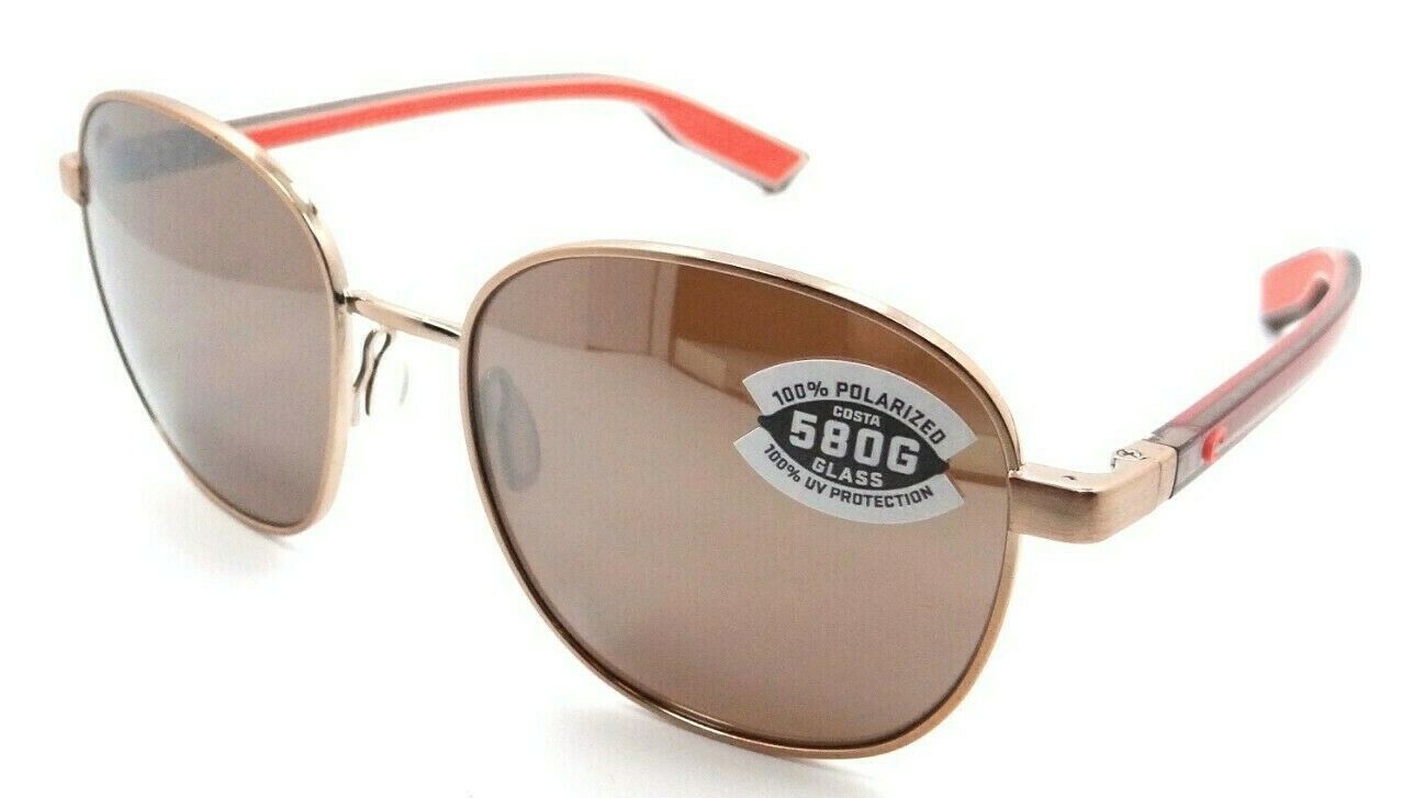 Costa Del Mar Sunglasses Egret 55-18-133 Rose Gold / Copper Silver Mirror 580G-097963843928-classypw.com-1
