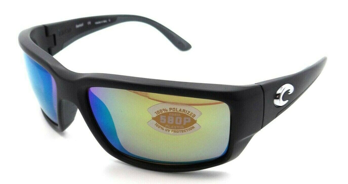 Costa Del Mar Sunglasses Fantail 59-14-127 Matte Black / Green Mirror 580P-0097963517249-classypw.com-1