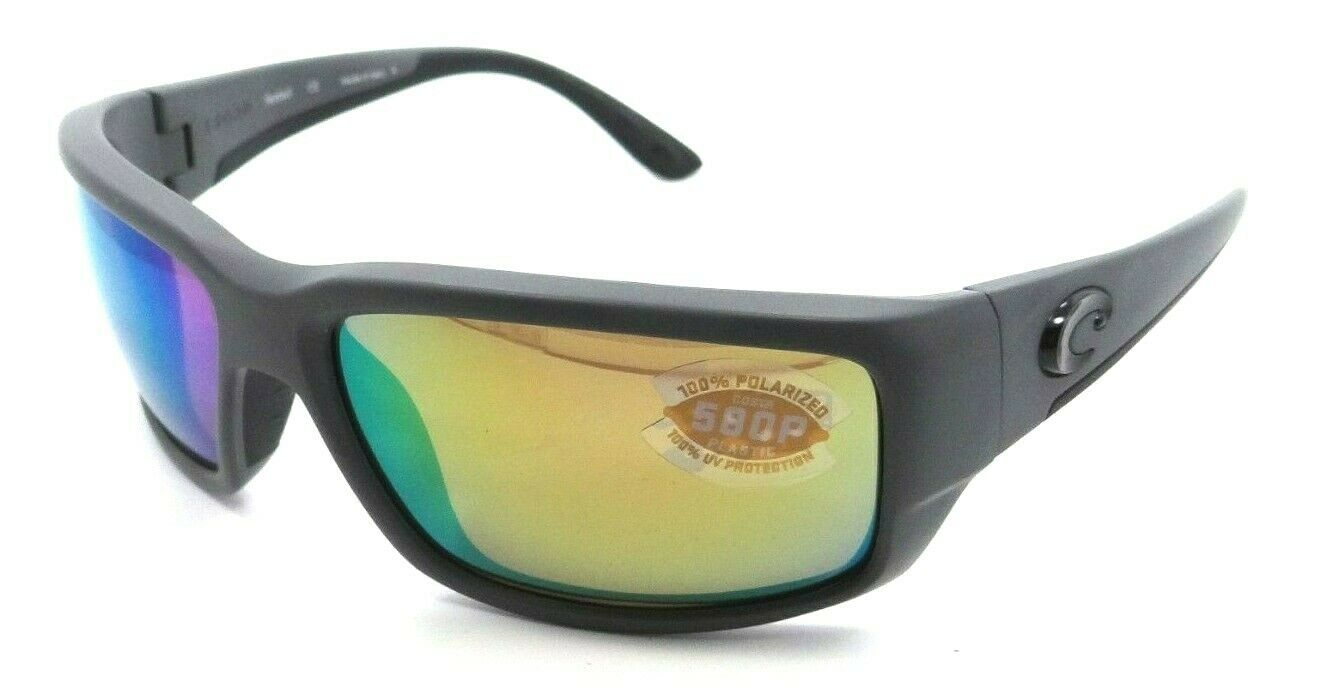Costa Del Mar Sunglasses Fantail 59-14-127 Matte Gray / Green Mirror 580P-097963554695-classypw.com-1