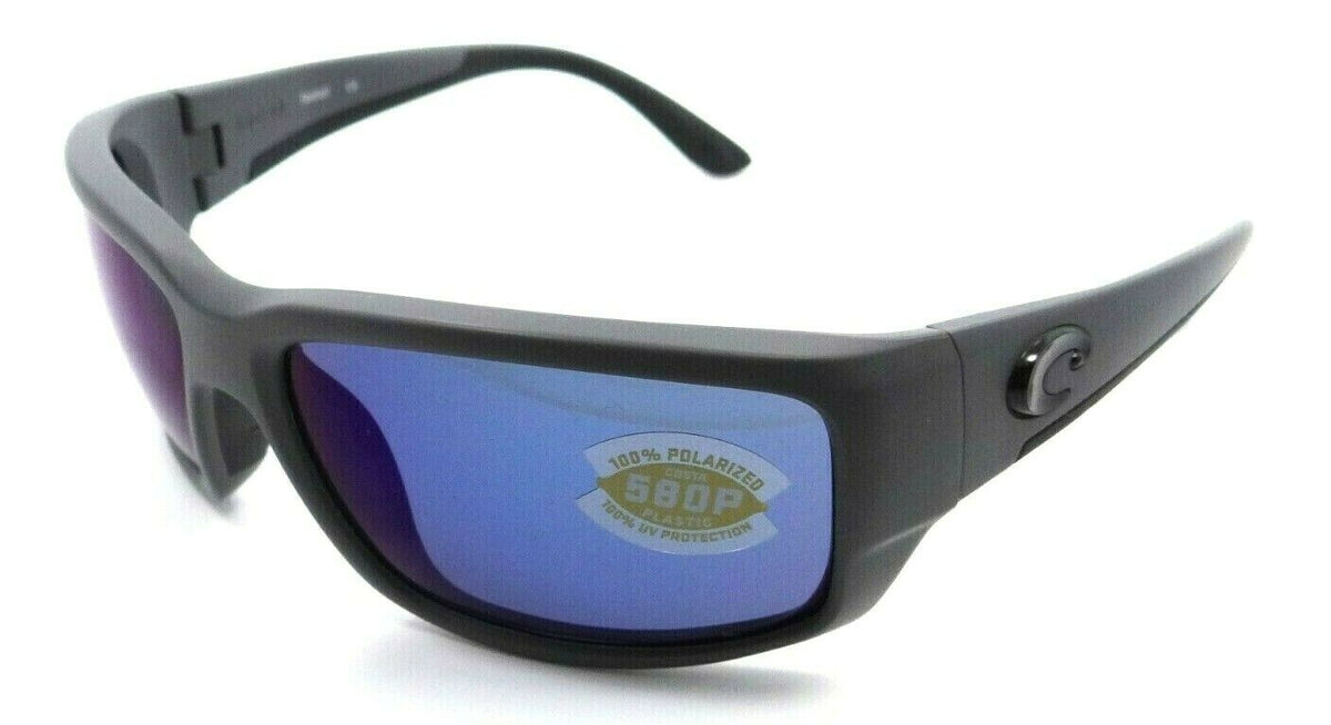 Costa Del Mar Sunglasses Fantail 59-18-120 Matte Gray / Blue Mirror 580P-0097963554688-classypw.com-1