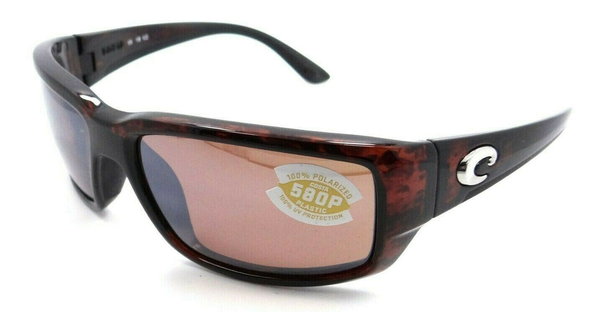 Costa Del Mar Sunglasses Fantail 59-18-120 Tortoise / Copper Silver Mirror 580P-097963538497-classypw.com-1