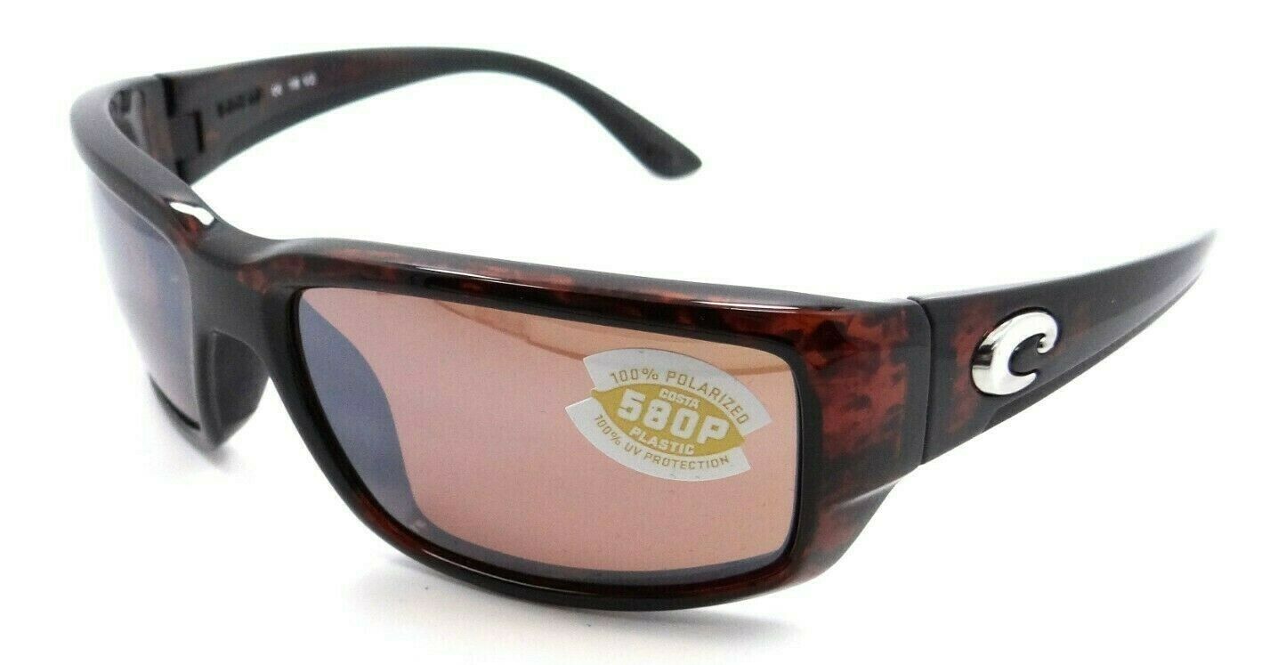 Costa Del Mar Sunglasses Fantail 59-18-120 Tortoise / Copper Silver Mirror 580P-097963538497-classypw.com-1