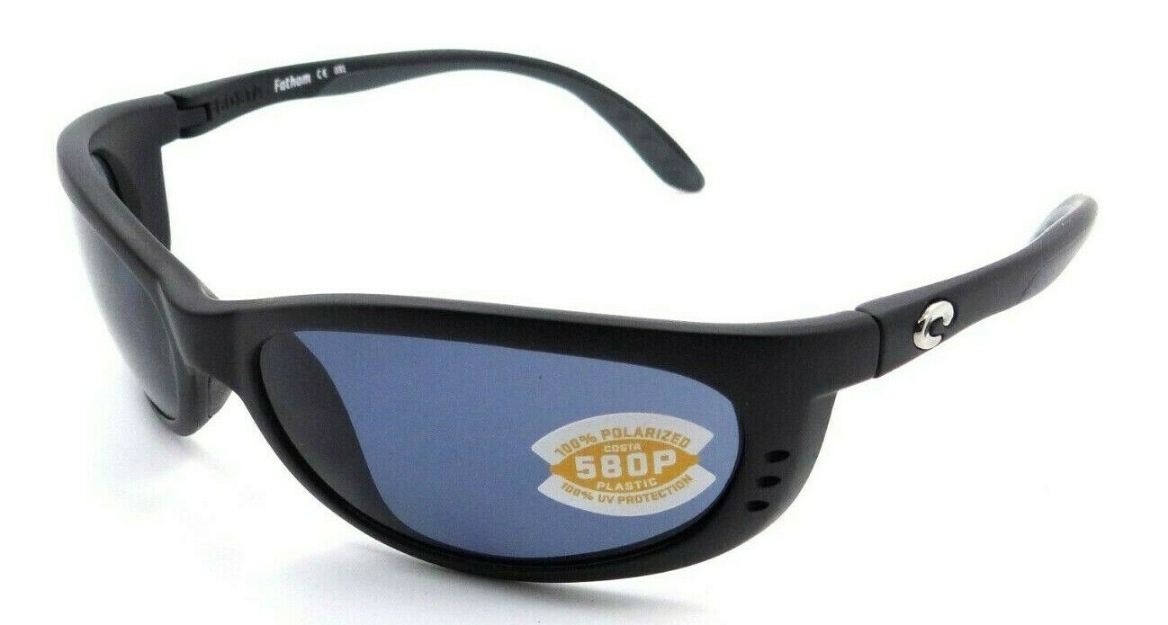 Costa Del Mar Sunglasses Fathom 06S9058-0361 61-16-130 Matte Black / Gray 580P-097963475051-classypw.com-1