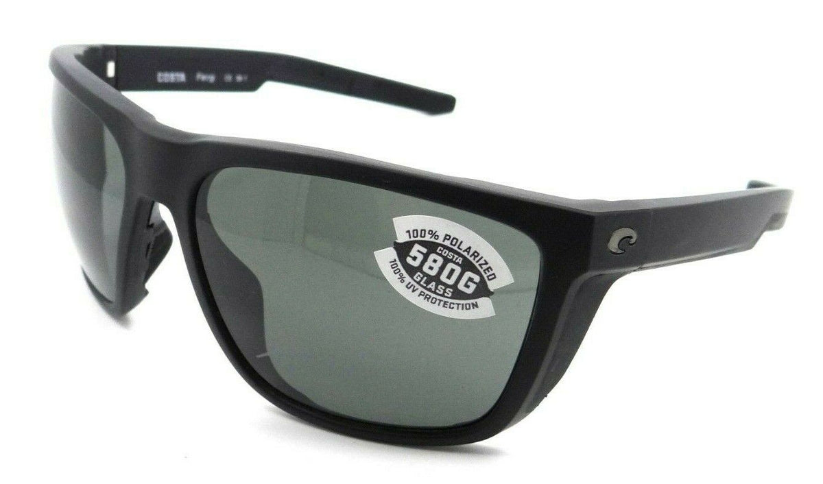 Costa Del Mar Sunglasses Ferg 59-16-125 Matte Black / Gray 580G Glass-0097963844093-classypw.com-1