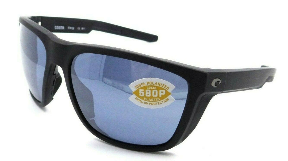 Costa Del Mar Sunglasses Ferg 59-16-125 Matte Black / Gray Silver Mirror 580P-0097963844192-classypw.com-1