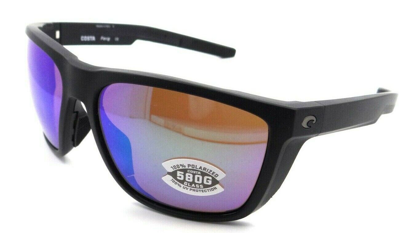 Costa Del Mar Sunglasses Ferg 59-16-125 Matte Black / Green Mirror 580G Glass-0097963844130-classypw.com-1