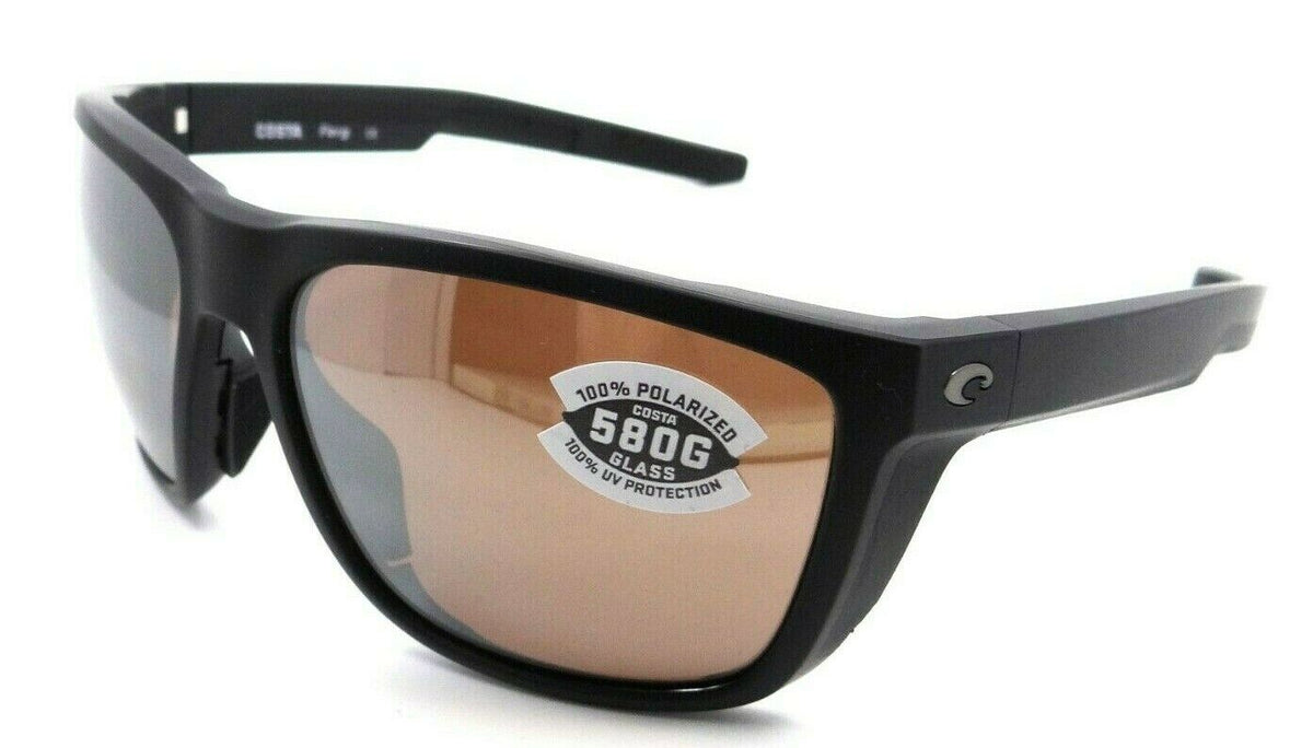 Costa Del Mar Sunglasses Ferg 59-16-125 Matte Black / Silver Mirror 580G Glass-0097963844147-classypw.com-1