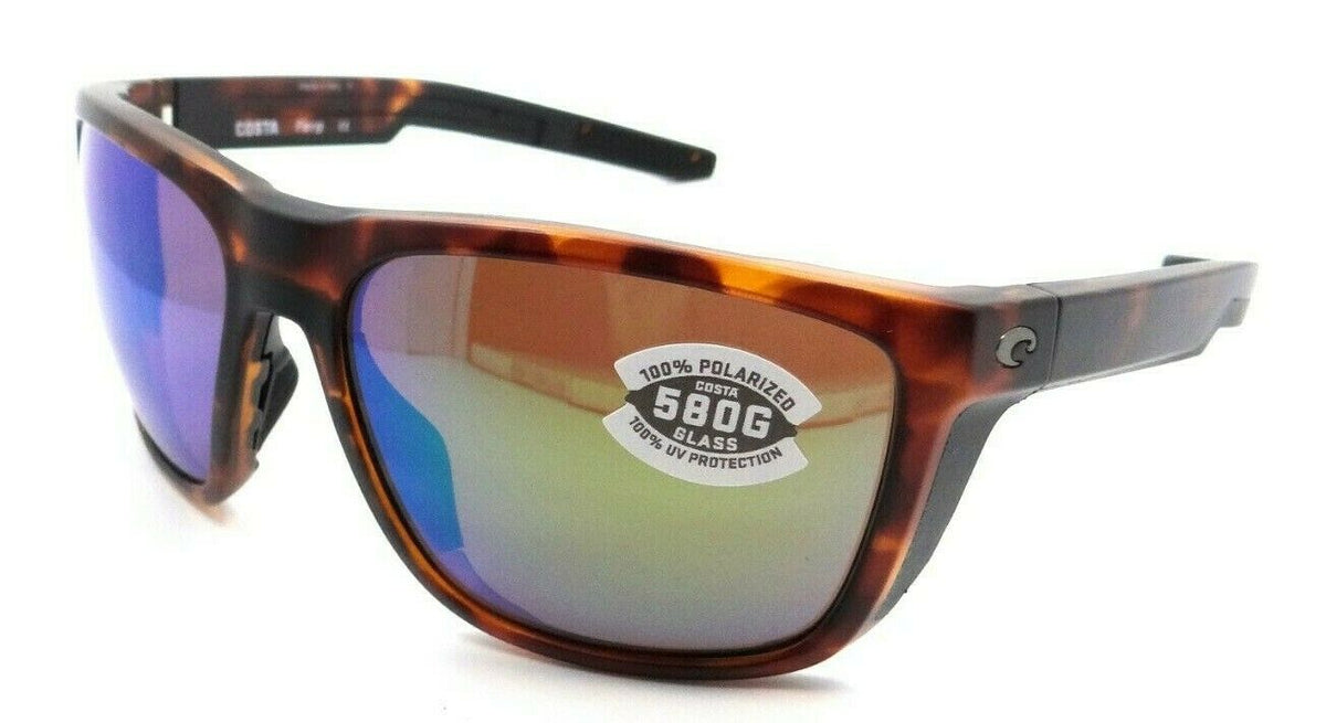 Costa Del Mar Sunglasses Ferg 59-16-125 Matte Tortoise / Green Mirror 580G Glass-0097963844321-classypw.com-1