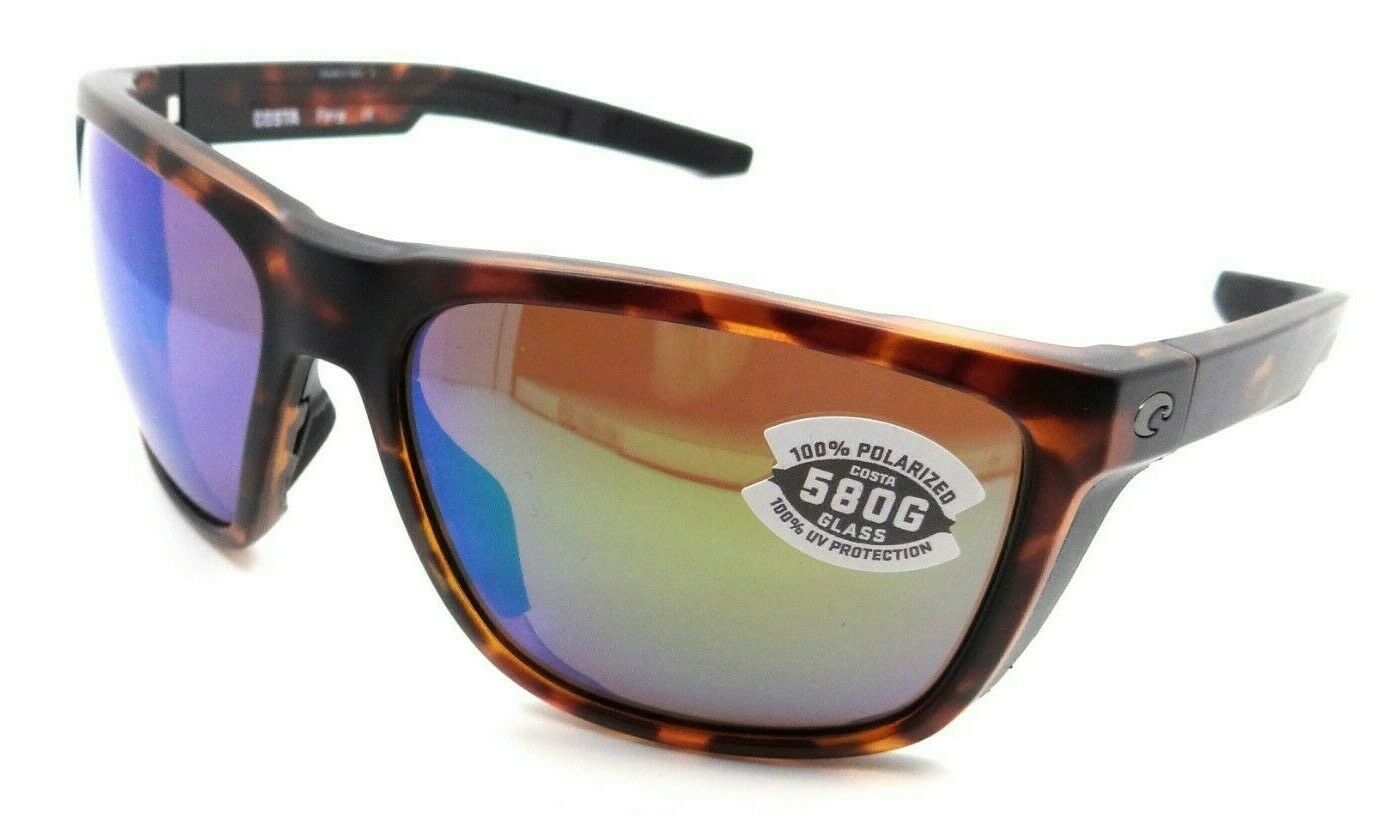 Costa Del Mar Sunglasses Ferg 59-16-125 Matte Tortoise / Green Mirror 580G Glass-0097963844031-classypw.com-1