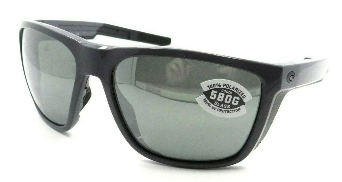 Costa Del Mar Sunglasses Ferg 59-16-125 Shiny Gray / Gray Silver Mirror 580G-0097963844253-classypw.com-1