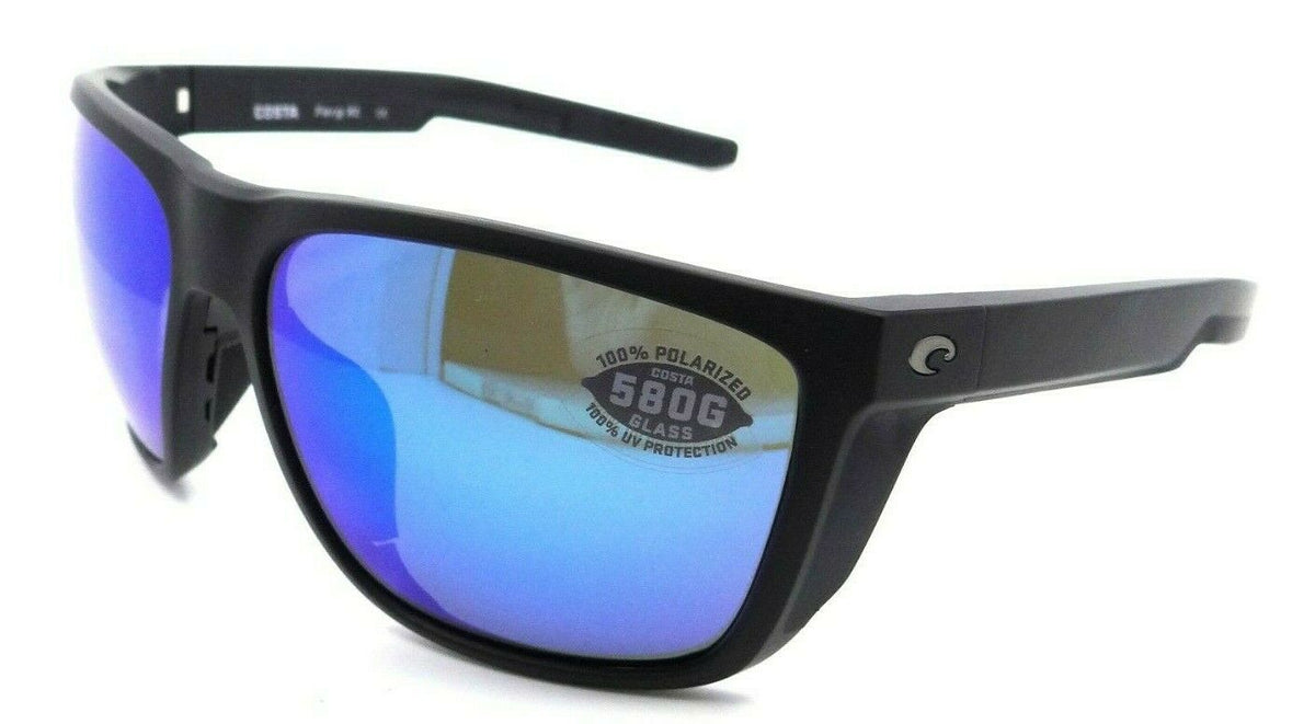 Costa Del Mar Sunglasses Ferg XL 62-16-130 Matte Black / Blue Mirror 580G Glass-0097963874212-classypw.com-1