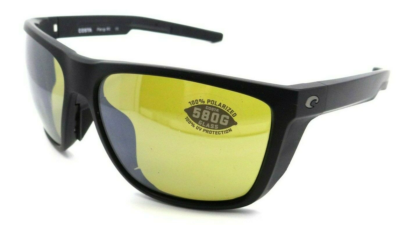 Costa Del Mar Sunglasses Ferg XL 62-16-130 Matte Black / Sunrise Silver Mir 580G-097963874243-classypw.com-1