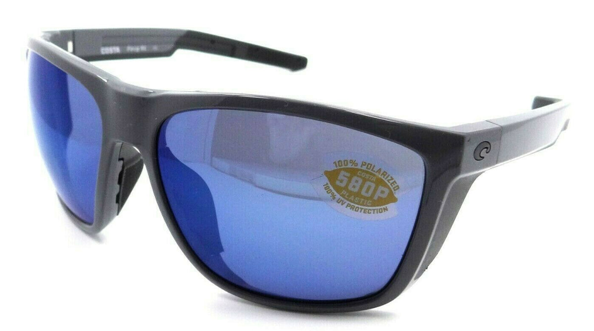 Costa Del Mar Sunglasses Ferg XL 62-16-130 Shiny Gray / Blue Mirror 580P-097963874311-classypw.com-1