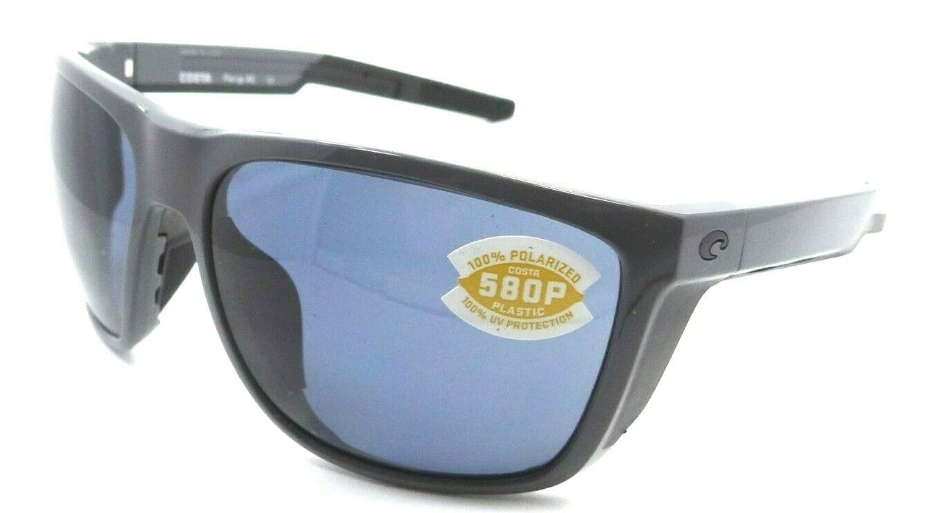 Costa Del Mar Sunglasses Ferg XL 62-16-130 Shiny Gray / Gray 580P-097963874328-classypw.com-1