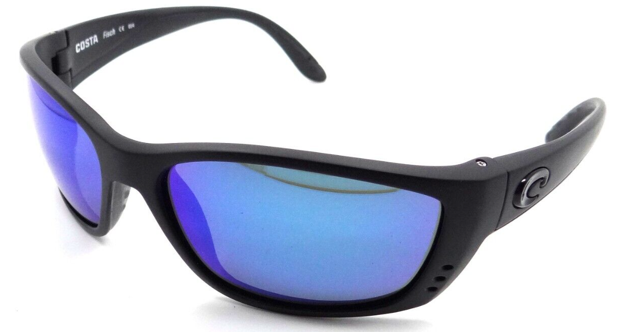 Costa Del Mar Sunglasses Fisch 64-17-140 Blackout / Blue Mirror 580G Glass