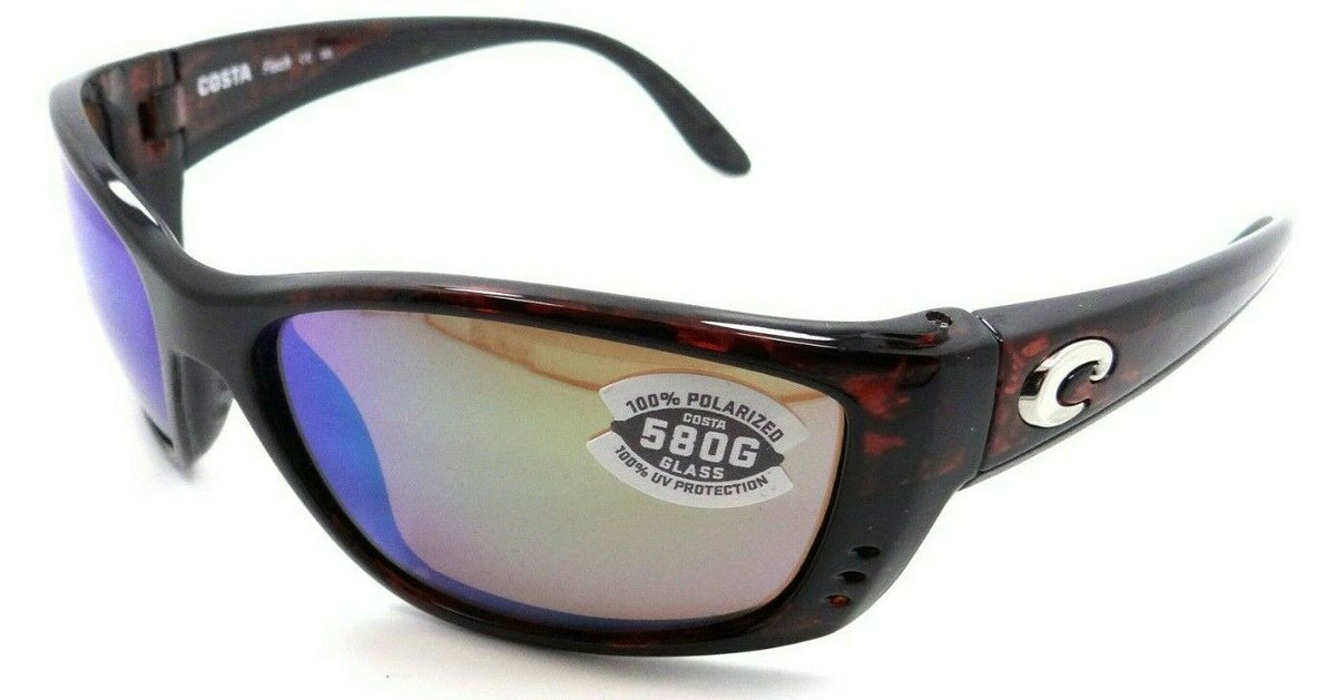 Costa Del Mar Sunglasses Fisch 64-17-140 Tortoise / Green Mirror 580G Glass-097963465526-classypw.com-1