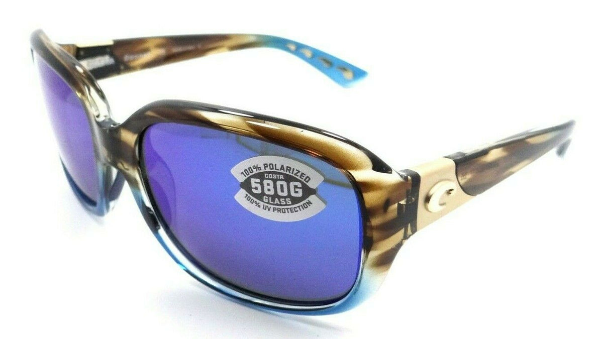 Costa Del Mar Sunglasses Gannet 58-17-135 Shiny Wahoo / Blue Mirror 580G Glass-0097963844673-classypw.com-1