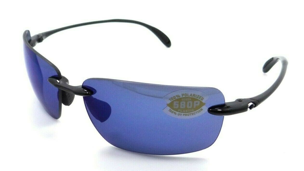 Costa Del Mar Sunglasses Gulf Shore GSH 111 OBMP Shiny Black / Blue Mirror 580P-097963554916-classypw.com-1