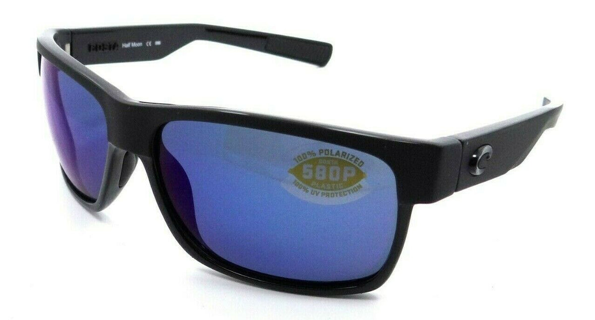 Costa Del Mar Sunglasses Half Moon 60-14-125 Sh Black Mt Black /Blue Mirror 580P-097963665247-classypw.com-1