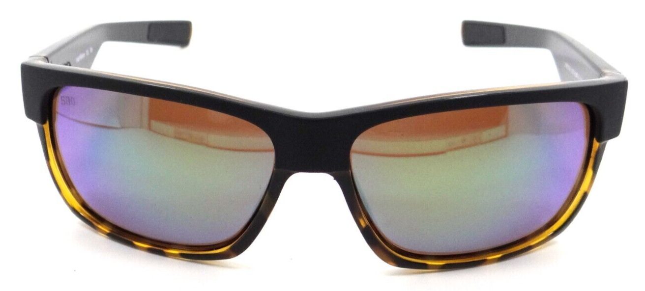 Costa Del Mar Sunglasses Half Moon Mt Black & Sh Tortoise / Green Mirror 580G