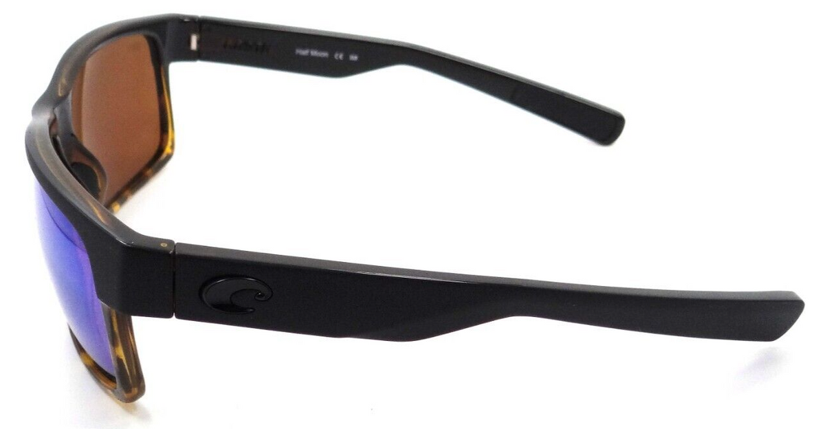 Costa Del Mar Sunglasses Half Moon Mt Black &amp; Sh Tortoise / Green Mirror 580G
