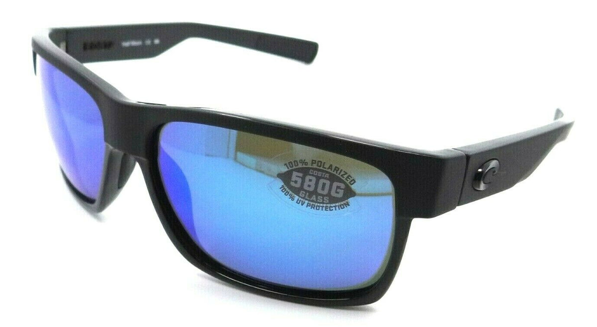 Costa Del Mar Sunglasses Half Moon SH Black - MT Black / Blue Mirror 580G Glass-0097963652377-classypw.com-1
