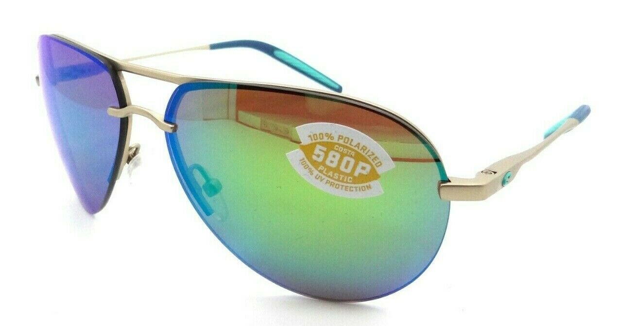 Costa Del Mar Sunglasses Helo Matte Champagne Blue / Turquoise Green Mirror 580P-097963809269-classypw.com-1